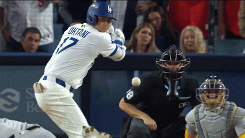 Ohtani Swinging At A Pitch GIF