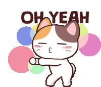 Ohyeah Meong Sticker GIF