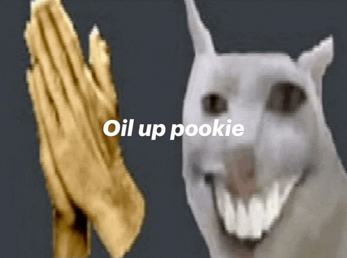 Oil Up Cat Meme GIF