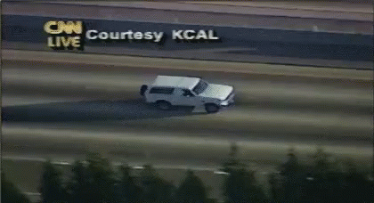 Oj Simpson Car On Road GIF