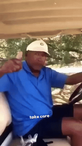 Oj Simpson Club Cart GIF