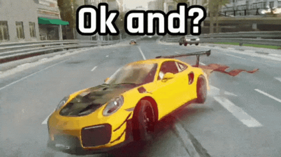 Ok And Car Crashing In Game GIF