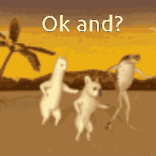 Ok And Meme Dancing Llama Dog Frog Funny GIF
