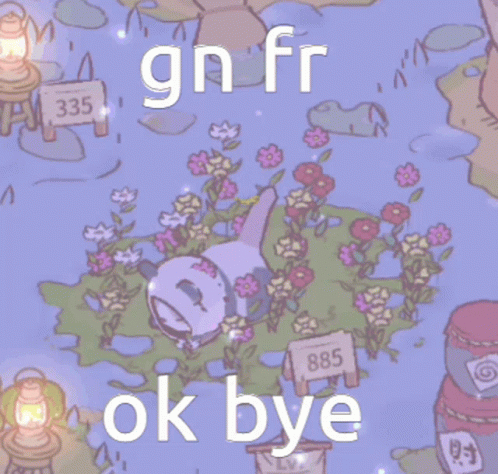 Ok Bye Aesthetic Cat Garden Meme GIF