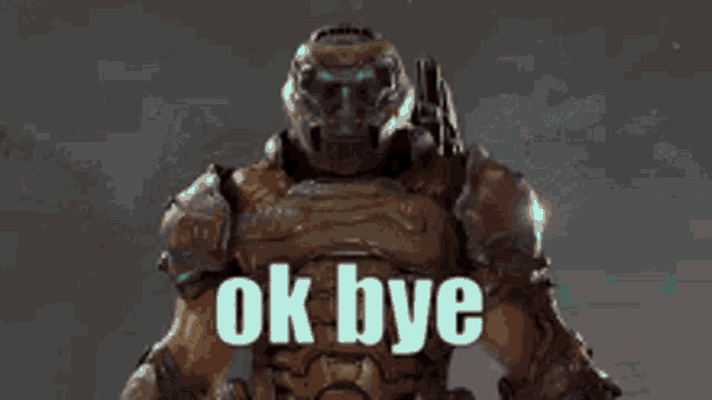 Ok Bye Lightning Doomslayer GIF