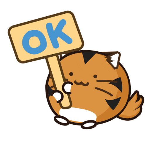 Ok Cartoon Cat GIF