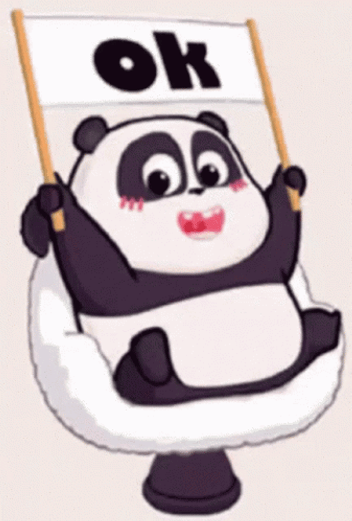 Ok Happy Panda GIF