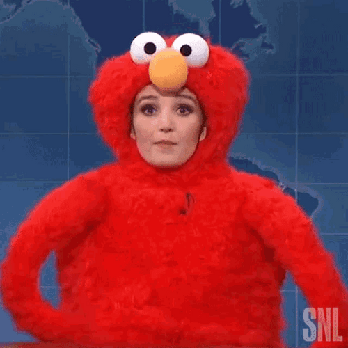 Ok Sad Elmo Mascot GIF