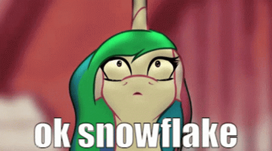 Ok Snowflake Unicorn GIF