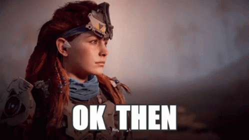 Ok Then Horizon Zero Dawn Character GIF