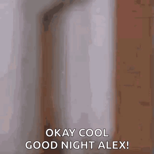 Okay Cool Good Night Alex GIF