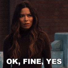 Okay Fine Yes Miranda Cosgrove GIF