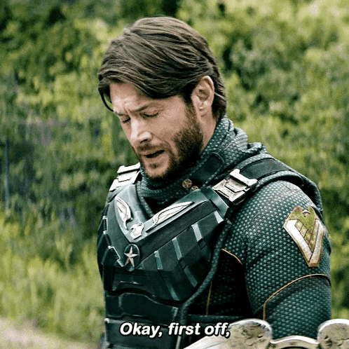 Okay First Off Soldier Boy GIF