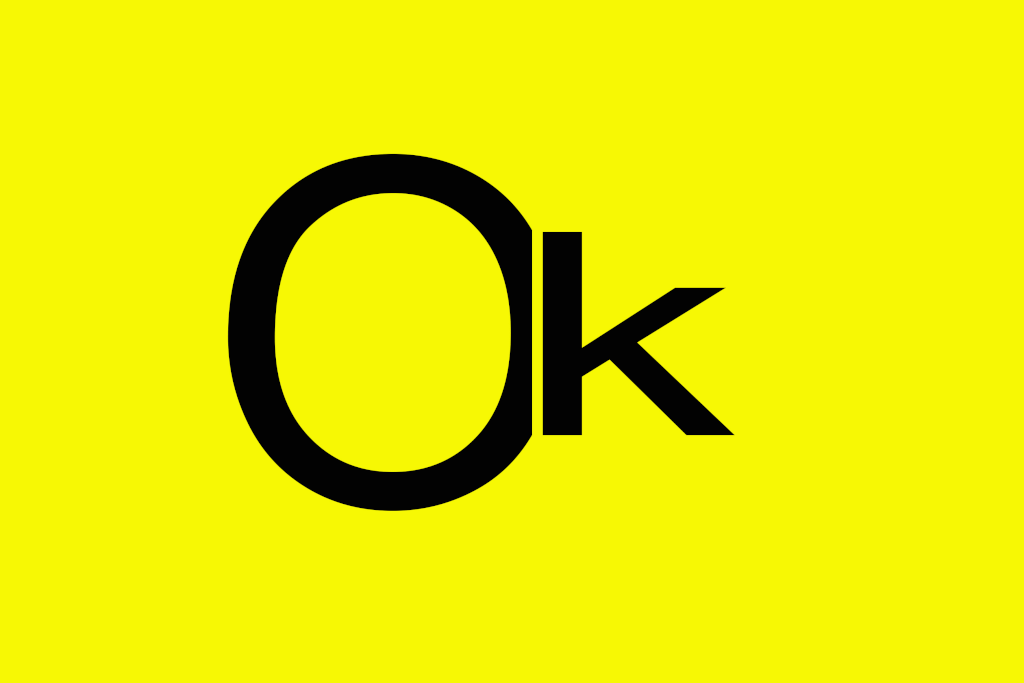 Okay Text In Different Color Background GIF