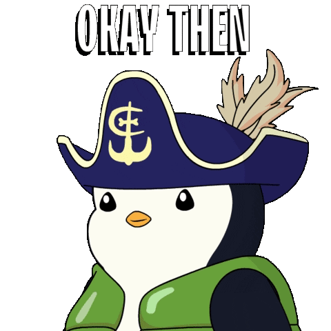 Okay Then Pirate Penguin GIF