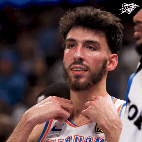 Okc Thunder Chet Holmgren Sweaty GIF