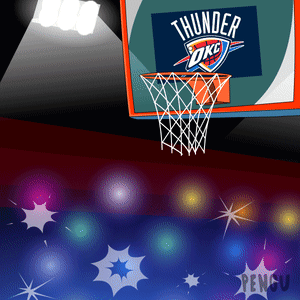 Oklahoma City Thunder Basketball Hoop