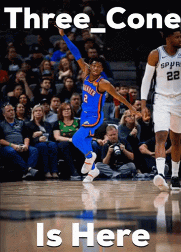 Oklahoma City Thunder Player Jumping GIF
