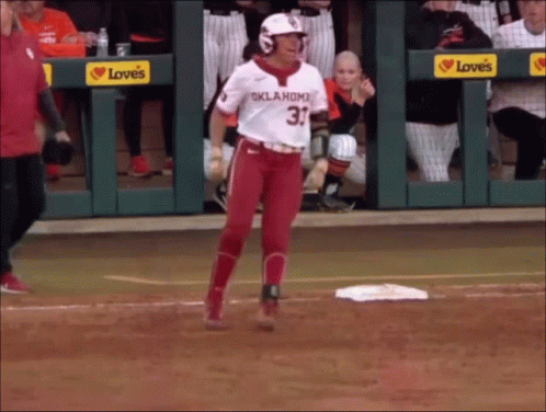 Oklahoma Softball Alyssa Brito Fist Pump GIF