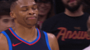 Oklahoma Thunder Buddy Russell Westbrook Bad Mood GIF