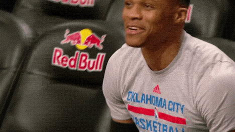Oklahoma Thunder Buddy Russell Westbrook Feeling Excited GIF