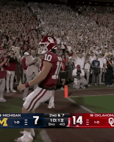 Oklahoma vs Michigan Football Game