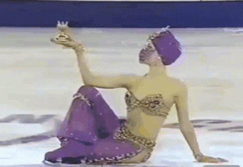 Oksana Baiul Figure Skating GIF