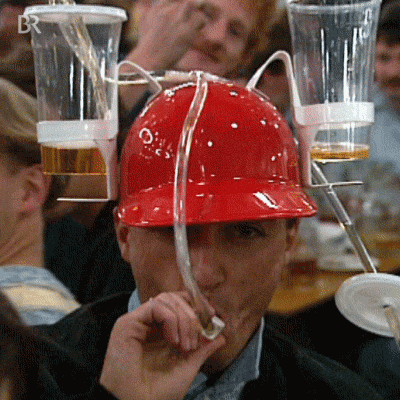 Oktoberfest Shot Helmet GIF