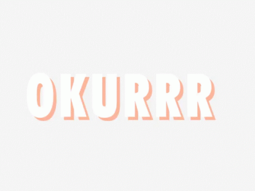 Okurrr Yellow Typography GIF