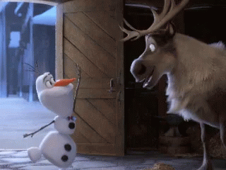 Olaf Funny High Five Sven GIF
