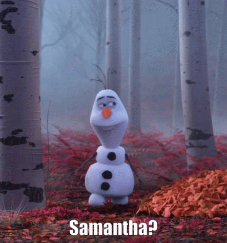 Olaf Looking For Samantha GIF