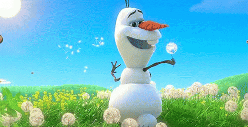 Olaf Summer Flower Dance GIF