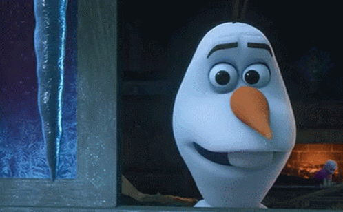 Olaf Frozen Ice Pick Binocular GIF