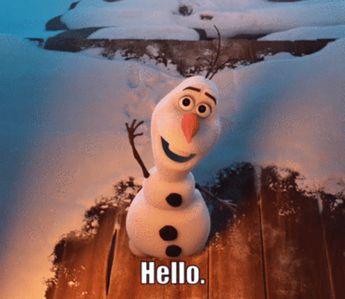 Olaf Frozen Greetings Hello GIF