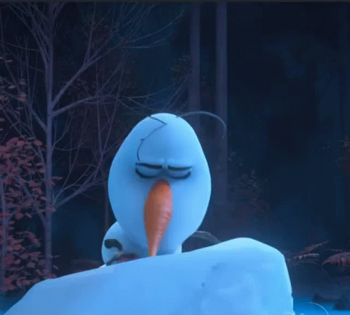 Olaf Frozen Little Mermaid Parody GIF