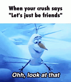 Olaf Friendzoned By His Crush GIF