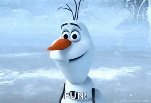 Olaf From Frozen Saying Fun GIF