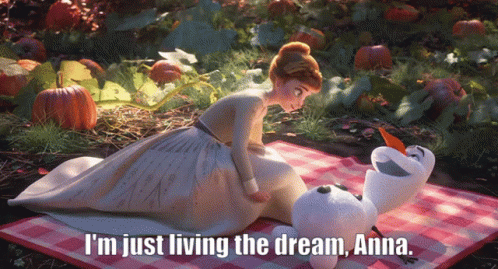 Olaf Living The Dream GIF