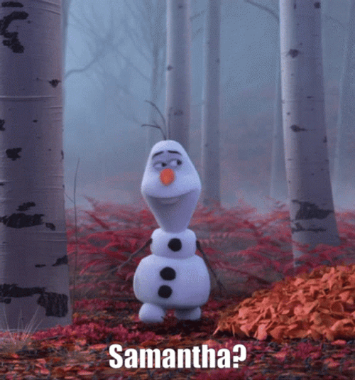 Olaf Looking For Samantha GIF