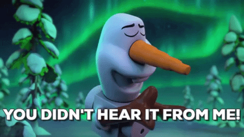 Olaf Under The Northern Lights GIF