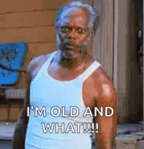Old Man Samuel L Jackson Fierce Eyes GIF