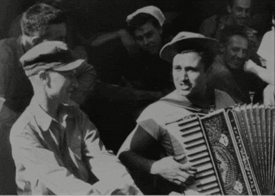 Old Classic Navy People Playing Music GIF