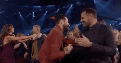 Old Dominion Matthew Ramsey Hugging GIF