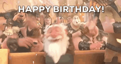 Old Drunk Guy Say Happy Birthday GIF