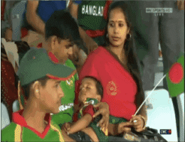 Old Fan Appears In Cricket Game GIF