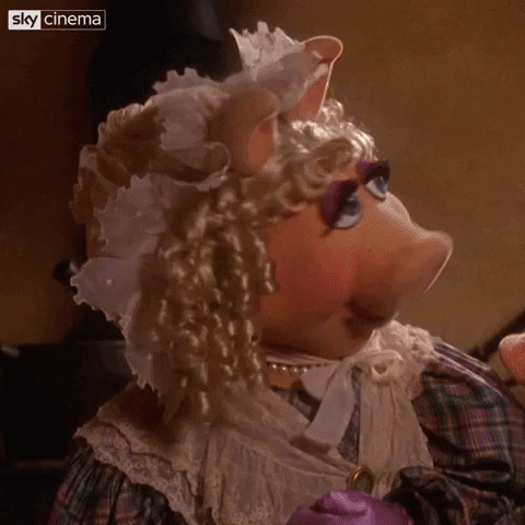 Old Fashion Miss Piggy GIF