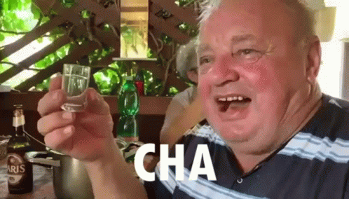 Old Guy Cheers In Slovakia Language GIF