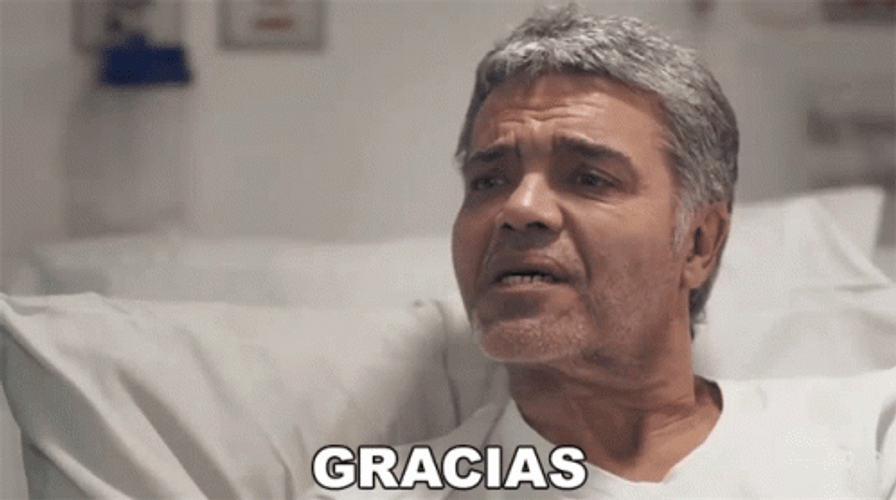 Old Guy In The Hospital Muchas Gracias GIF