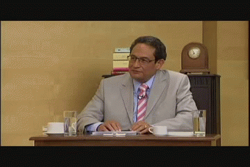 Old Guy Sneaky Eyebrows Up GIF