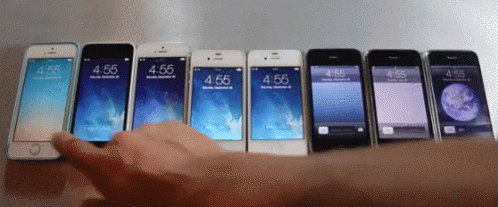 Old Iphone Collection GIF